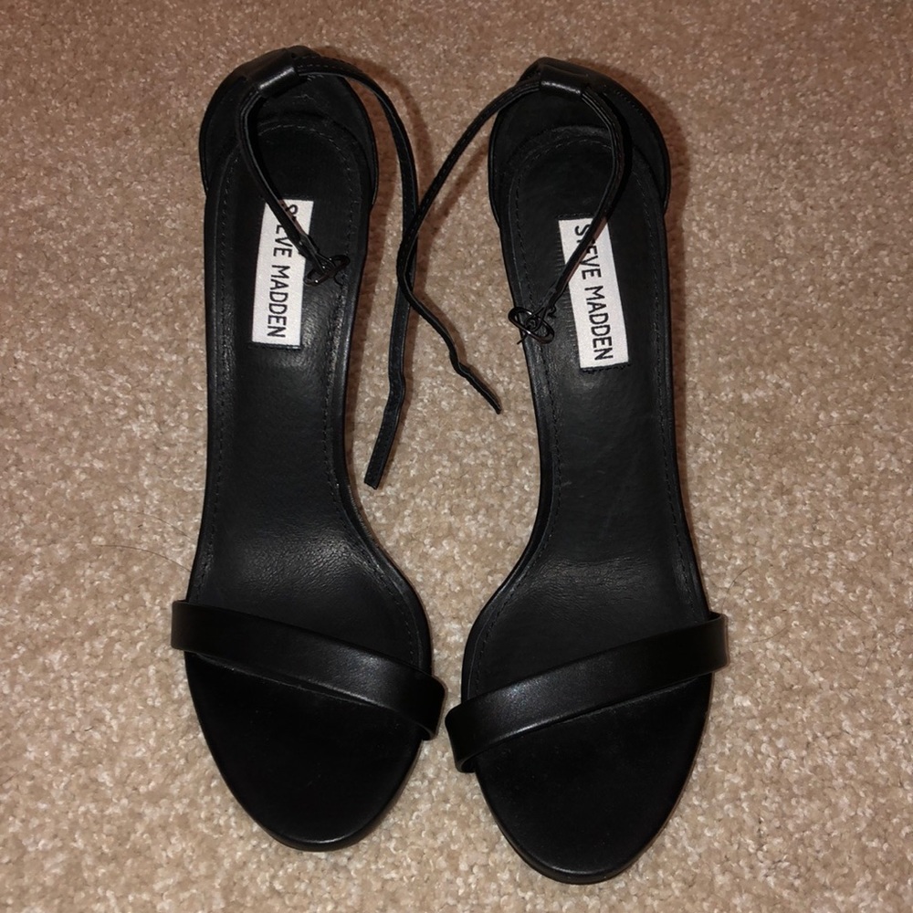 steve madden black high heels